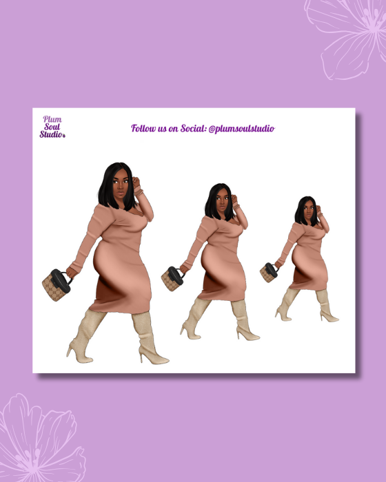 Micah Sweater Dress Mini Sticker Sheet