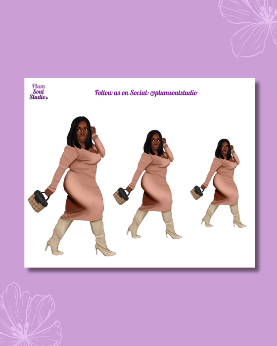 Micah Sweater Dress Mini Sticker Sheet