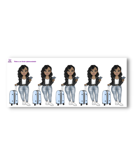 Ni'Chelle on Travel Slimmie Sticker Sheet