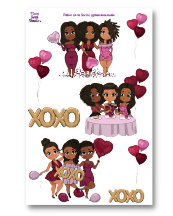Oh So Paper Galentine Assortment Sticker Sheet