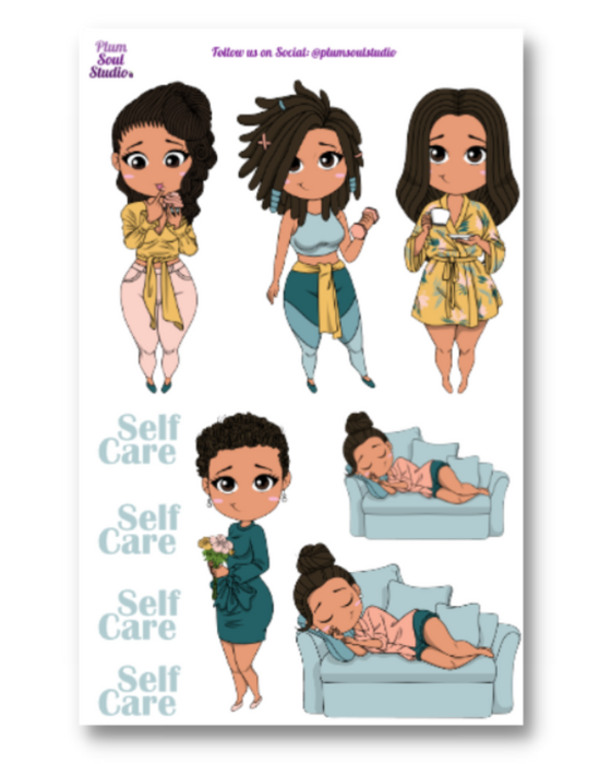 Oh So Paper Self Care Assortment Sticker Sheet