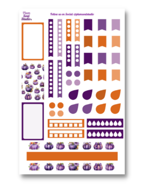 Plum Pumpkins Sticker Kit