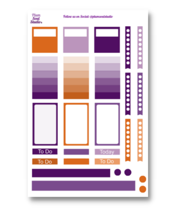 Plum Pumpkins Sticker Kit