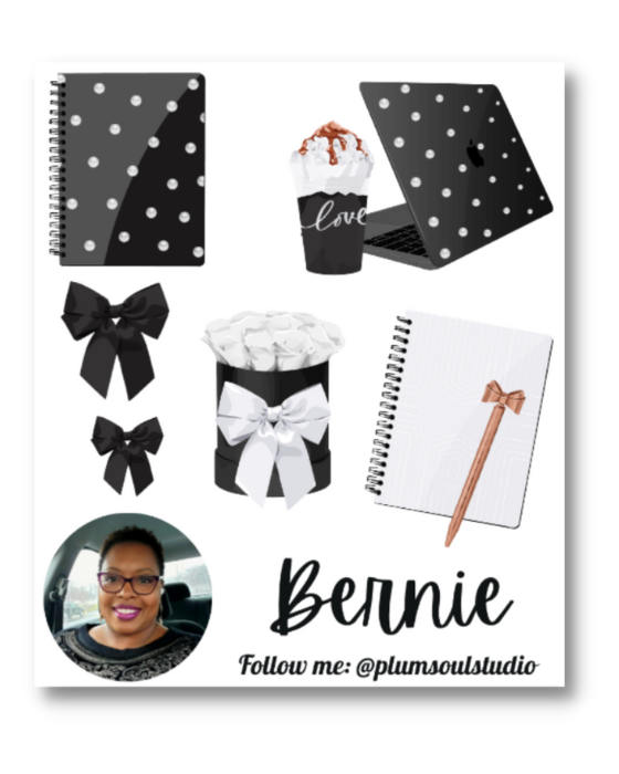 Polka Dot Contact Card