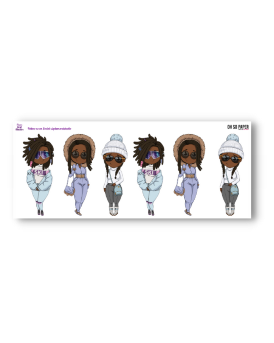 Oh So Paper Ready for the Slopes Slim Sticker Sheet