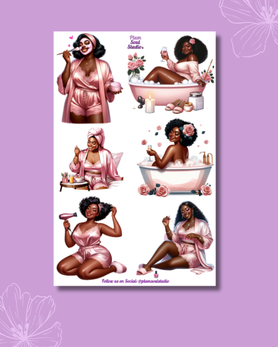 Self Care Day Assortment Sticker Sheet