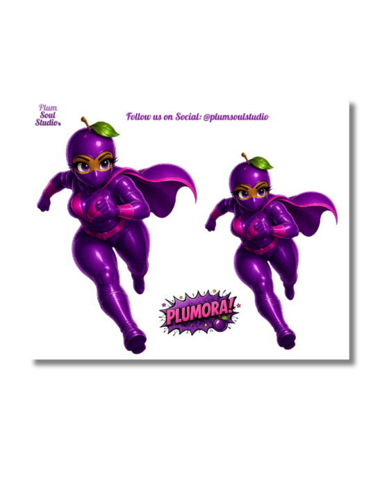Plumora In Motion Mini Sticker Sheet