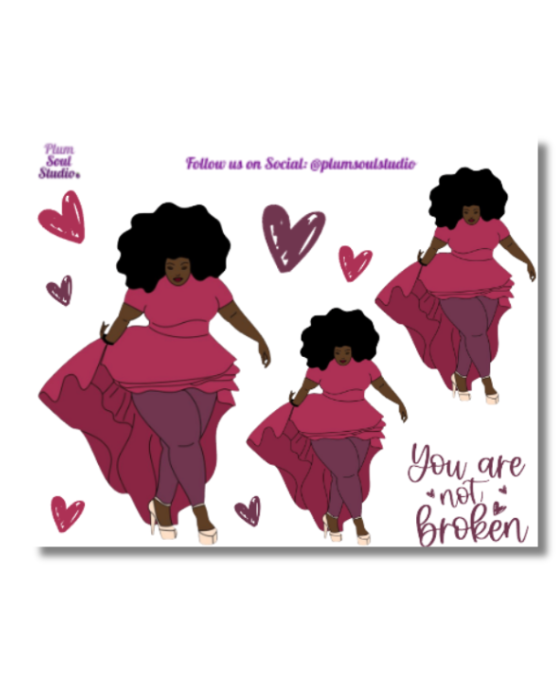 You're Not Broken Mini Sticker Sheet