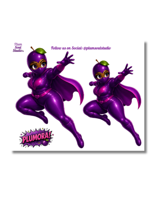 Plumora Takes Flight Mini Sticker Sheet