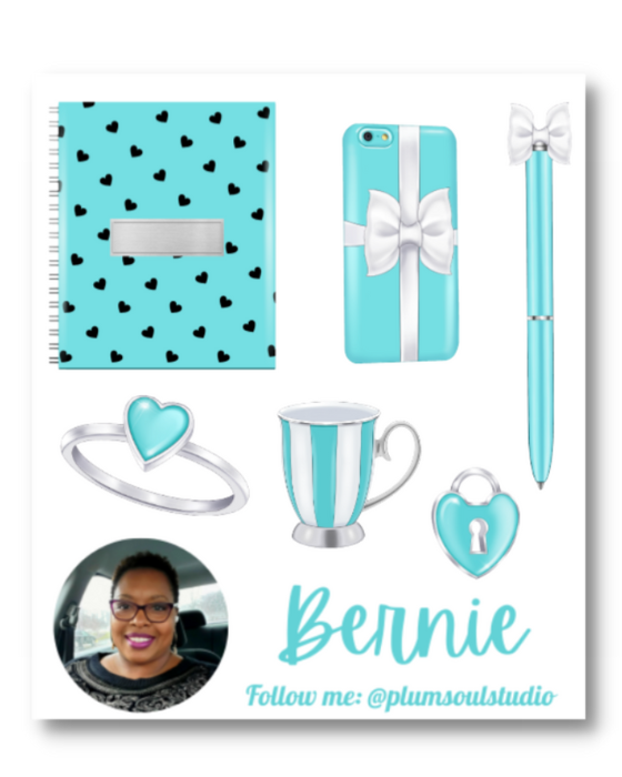 Tiffany Elements Contact Cards