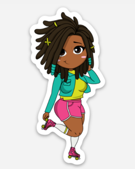 Tonya Roll Bounce Vinyl Die Cut