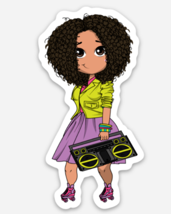 Tracy Roll Bounce Vinyl Die Cut Sticker