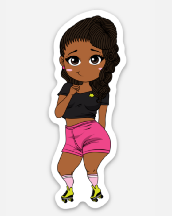 Trina Roll Bounce Vinyl Die Cut Sticker