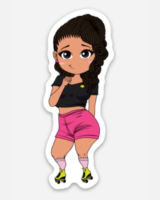 Trina Roll Bounce Vinyl Die Cut Sticker