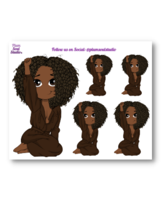Oh So Paper "Black Is" Power Mini Sticker Sheet