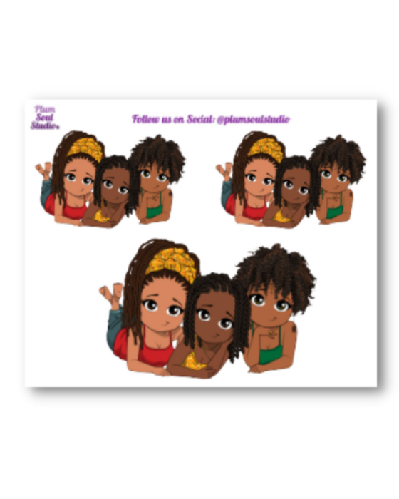 Oh So Paper Black Is Colors Mini Sticker Sheet