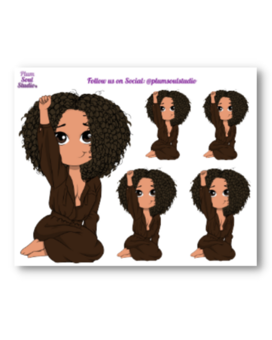 Oh So Paper "Black Is" Power Mini Sticker Sheet