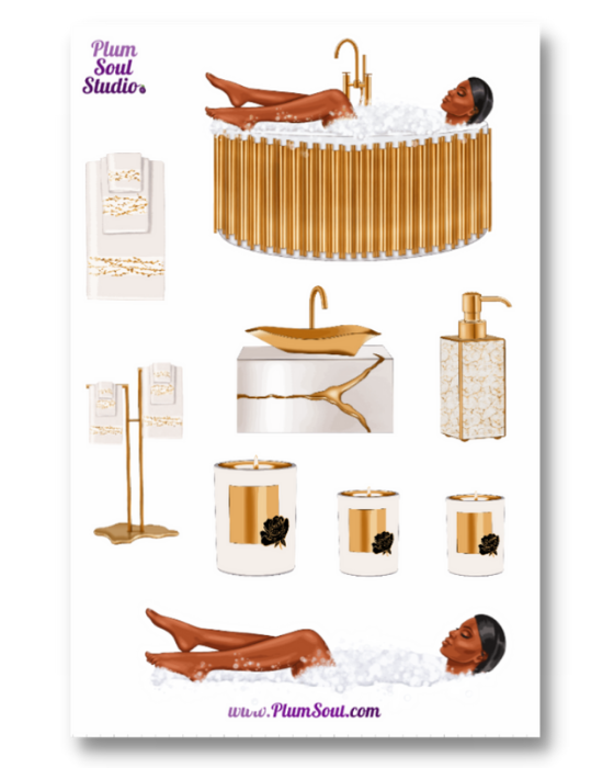 Debbie Bath Time Sticker Sheet