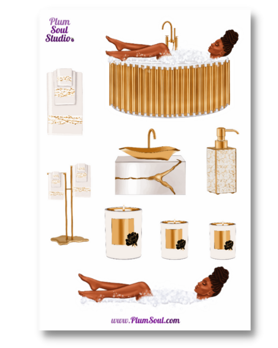 Debbie Bath Time Sticker Sheet