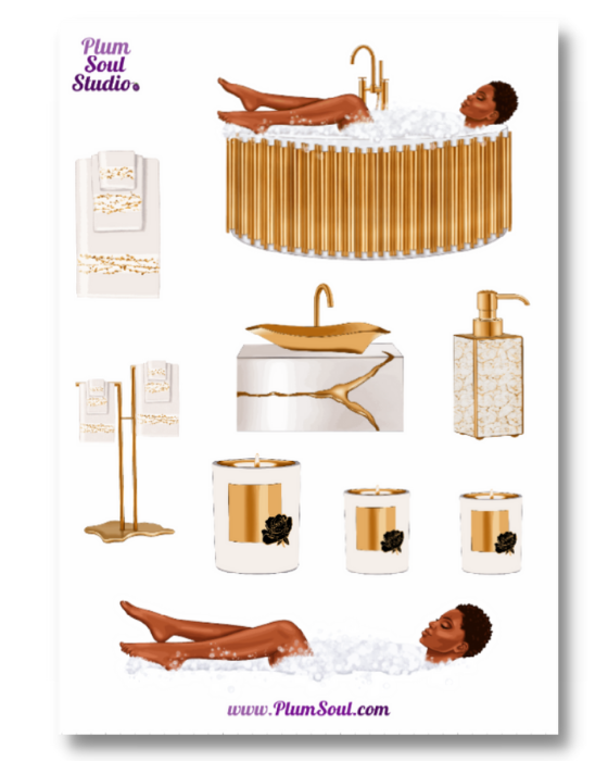 Debbie Bath Time Sticker Sheet
