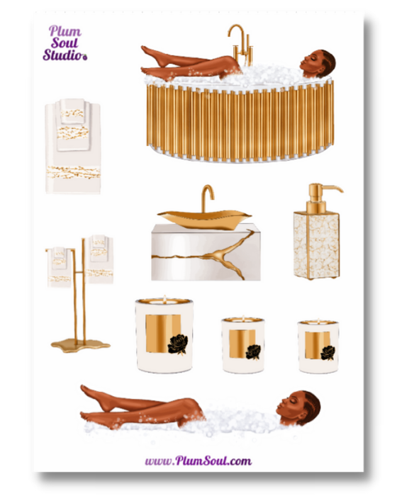 Debbie Bath Time Sticker Sheet