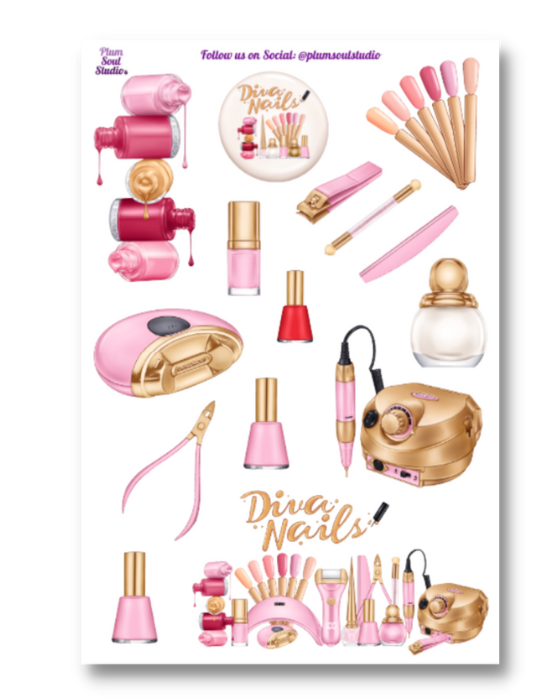 Nail Day Sticker Sheet