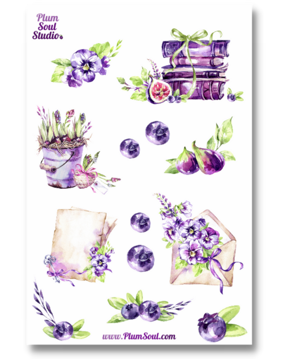 Watercolor Notes Sticker Sheet