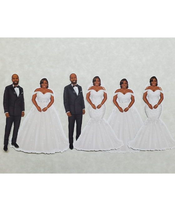 Troy and Pam Wedding Paper Dolls