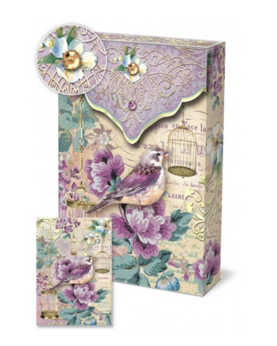 Lilac Birdie Pouch Notes