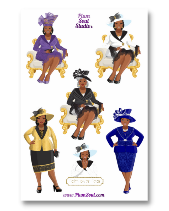 Church Mother Sticker Sheet