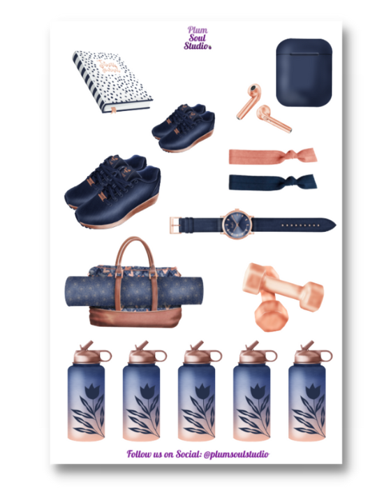 Fitness Mode Sticker Sheet