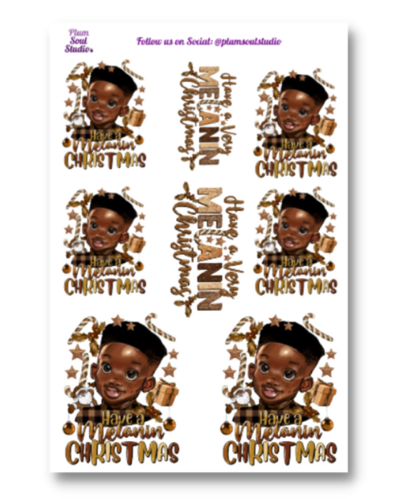 Melanin Christmas Boy