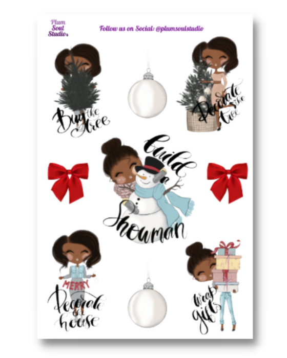 Mikkie Christmas Functional Sticker Sheet