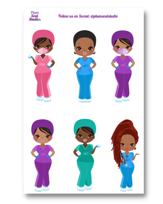 Nurses Sticker Sheet