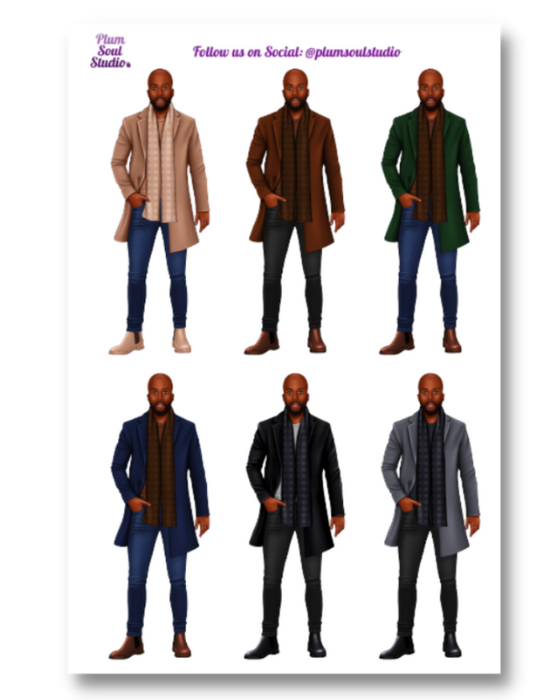 Sean Pea Coat Sticker Sheet