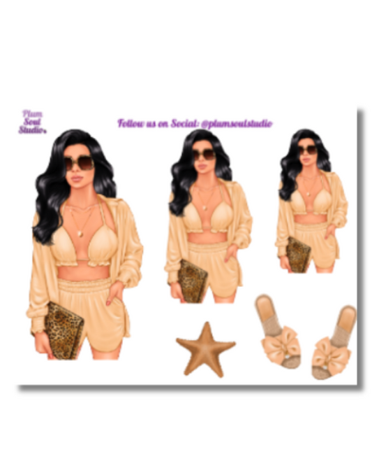Perfectly Tanned Mini Sticker Sheet
