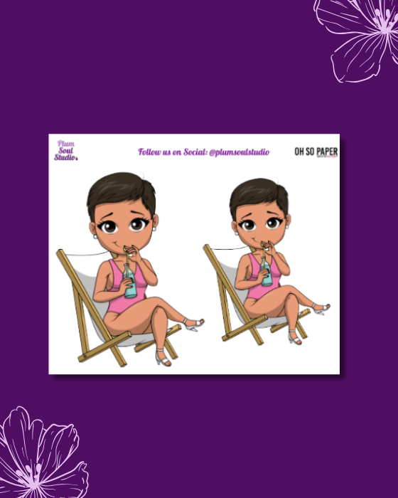 Oh So Paper Poolside Mini Sticker Sheet