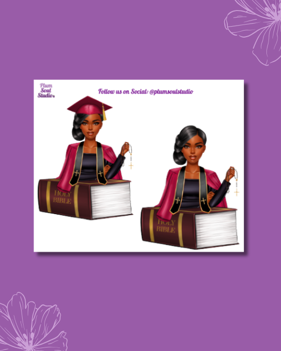 Seminary Graduate Mini Sticker Sheet