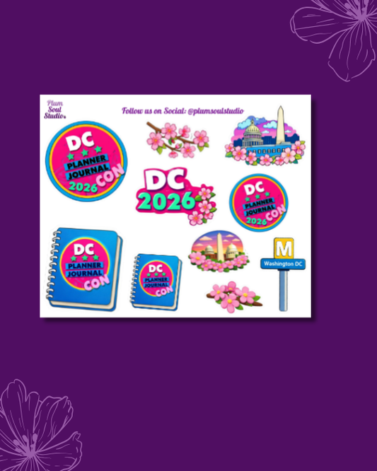 DC  Planner Journal Con Mini Sticker Sheet