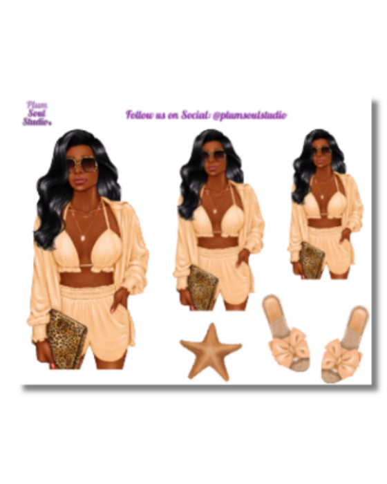 Perfectly Tanned Mini Sticker Sheet