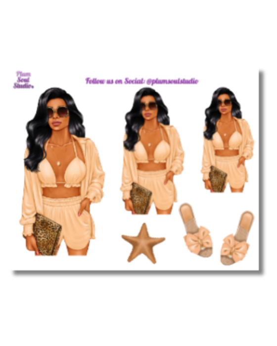Perfectly Tanned Mini Sticker Sheet