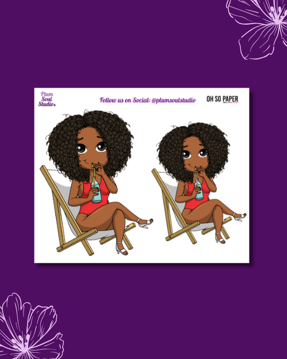 Oh So Paper Poolside Mini Sticker Sheet