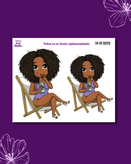 Oh So Paper Poolside Mini Sticker Sheet