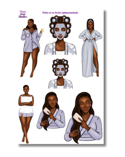 Night Time Wind Down Sticker Sheet