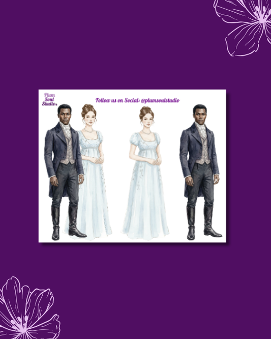 Lord John and Francesca Mini Sticker Sheet