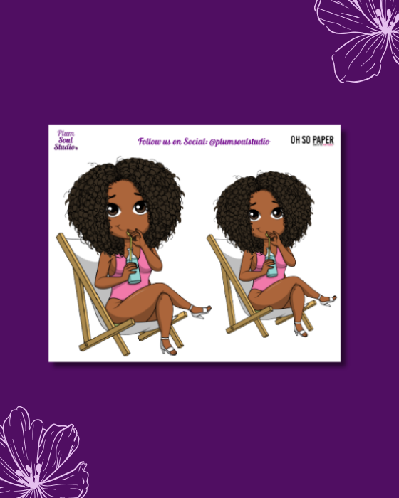 Oh So Paper Poolside Mini Sticker Sheet