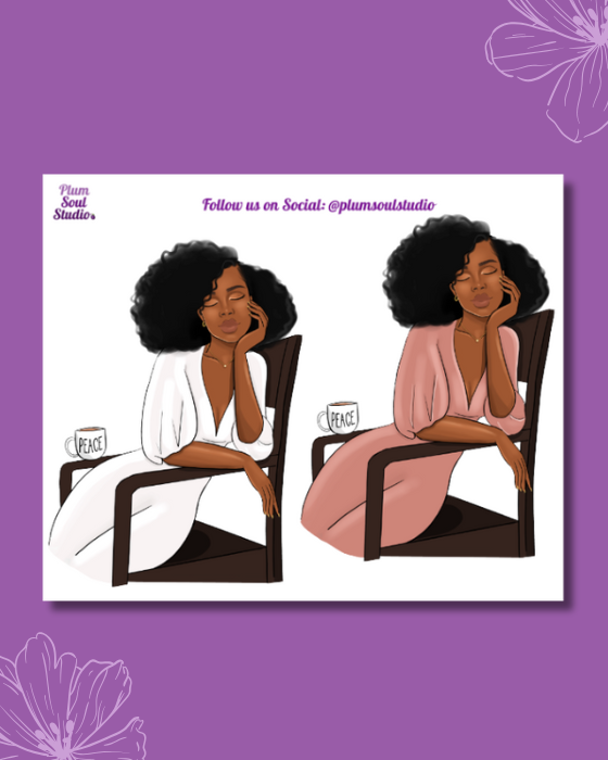 Peaceful Thoughts Mini Sticker Sheet