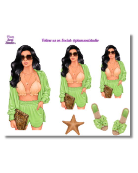 Perfectly Tanned Mini Sticker Sheet
