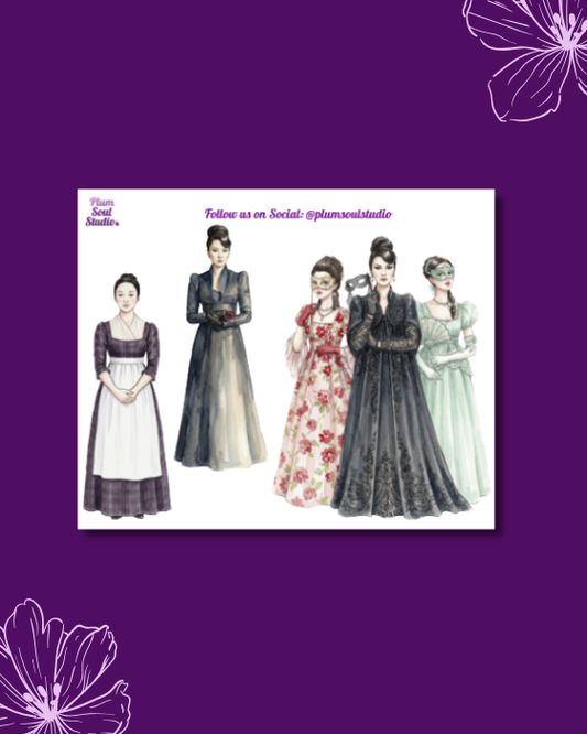Lady Armenta and Girls Mini Sticker Sheet