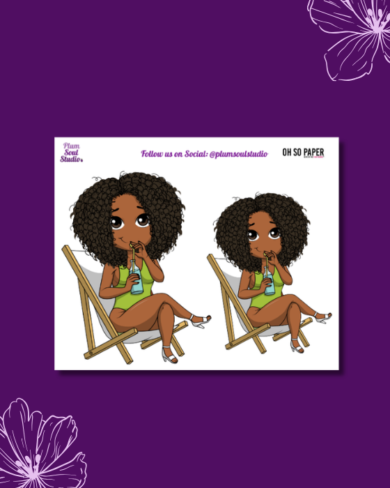 Oh So Paper Poolside Mini Sticker Sheet